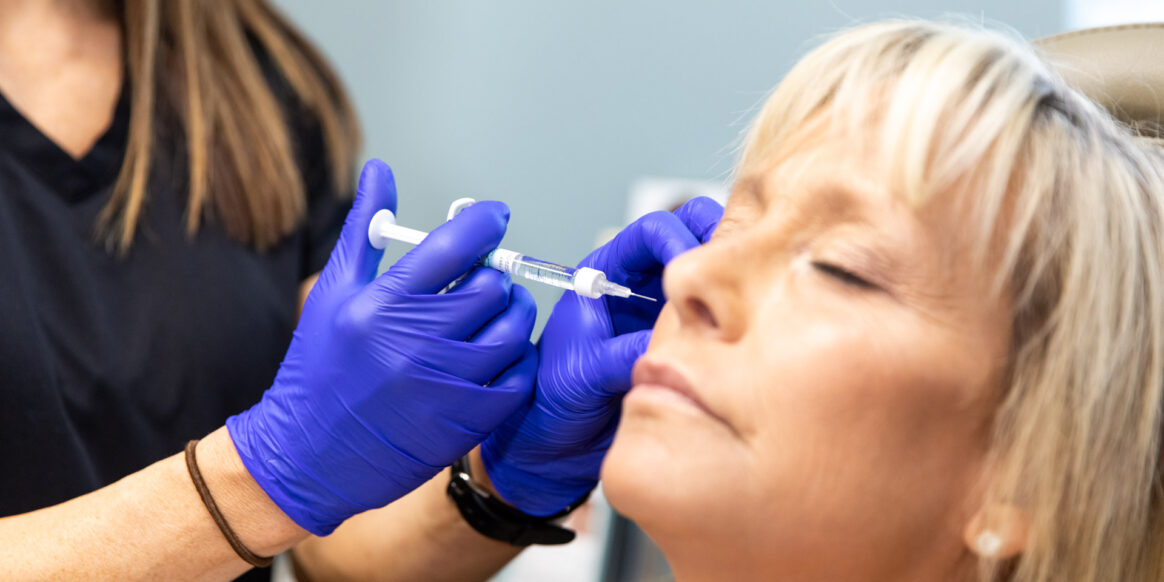 woman getting treatment