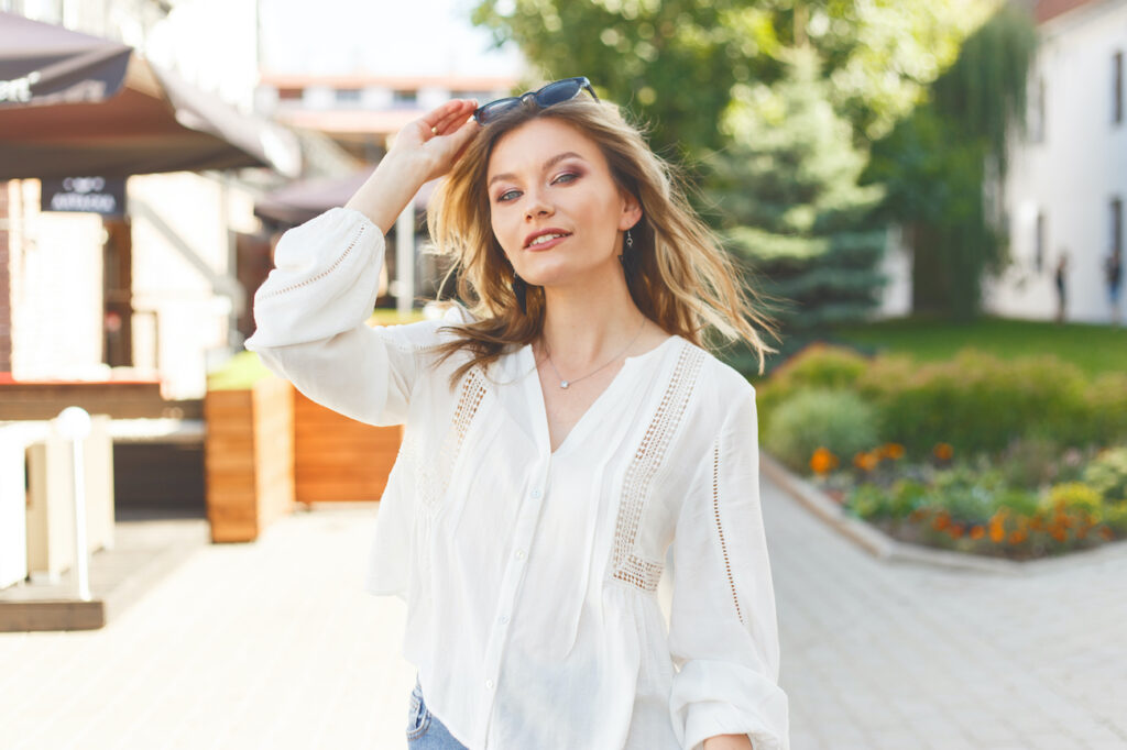 woman walking