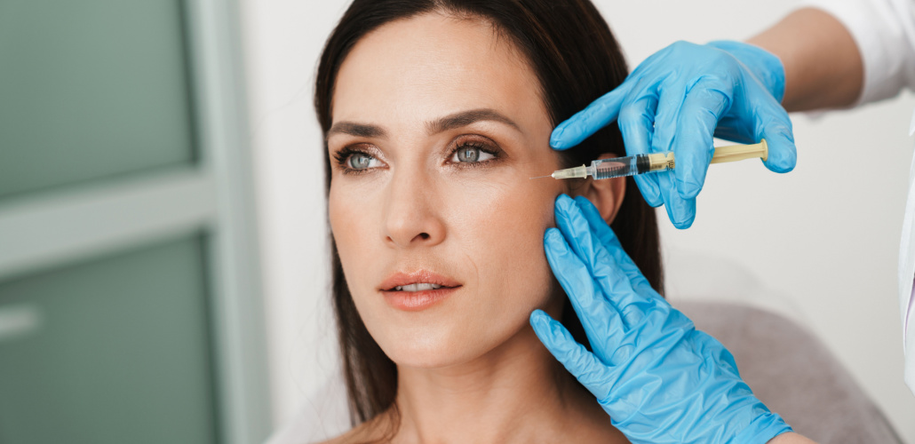 woman getting a botox treatment